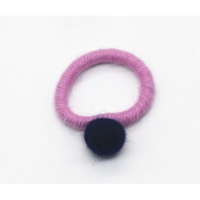 China manufacturer high elastic colorful plastic beads hair bands